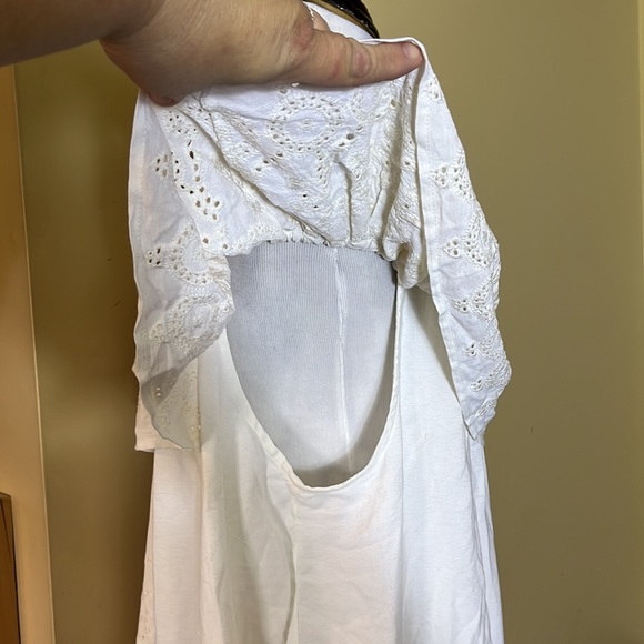 LUCKY Size 2x On/Off Shoulder Eyelet EmbroideredTop Pullover Romantic $99 NEW - Picture 10 of 16